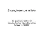 Strateginen suunnittelu - slide 1