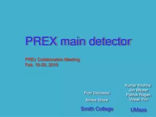 PREX main detector