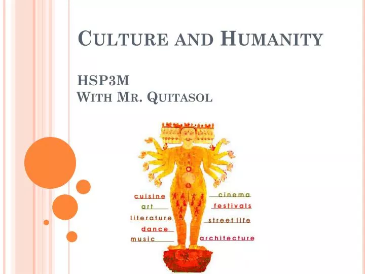 culture and humanity hsp3m with mr quitasol