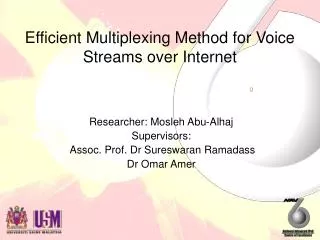 Efficient Multiplexing Method for Voice Streams over Internet