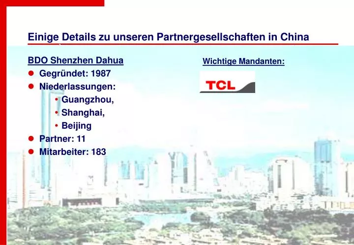 einige details zu unseren partnergesellschaften in china