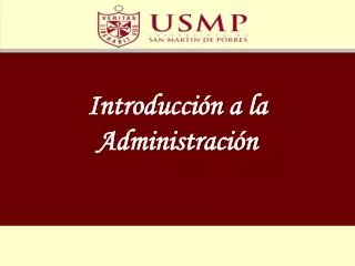 introducci n a la administraci n