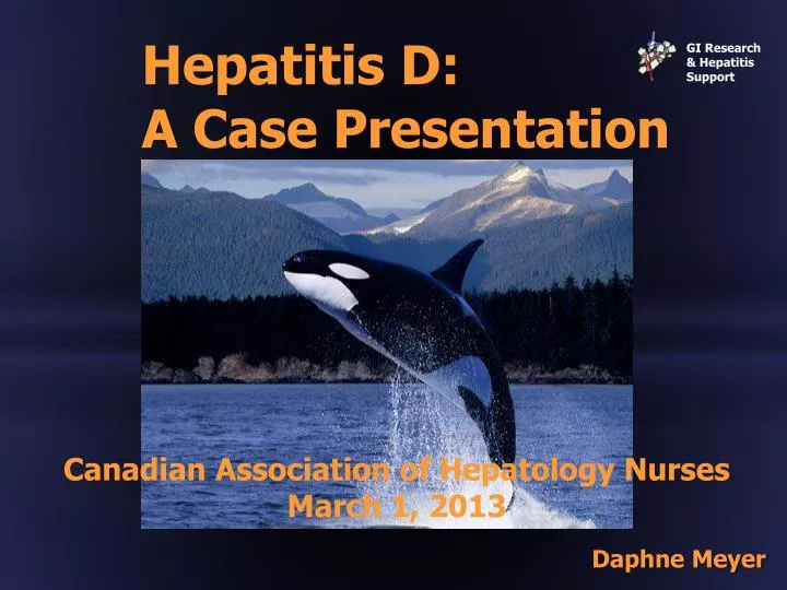 hepatitis d a case presentation