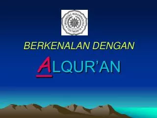 berkenalan dengan a lqur an