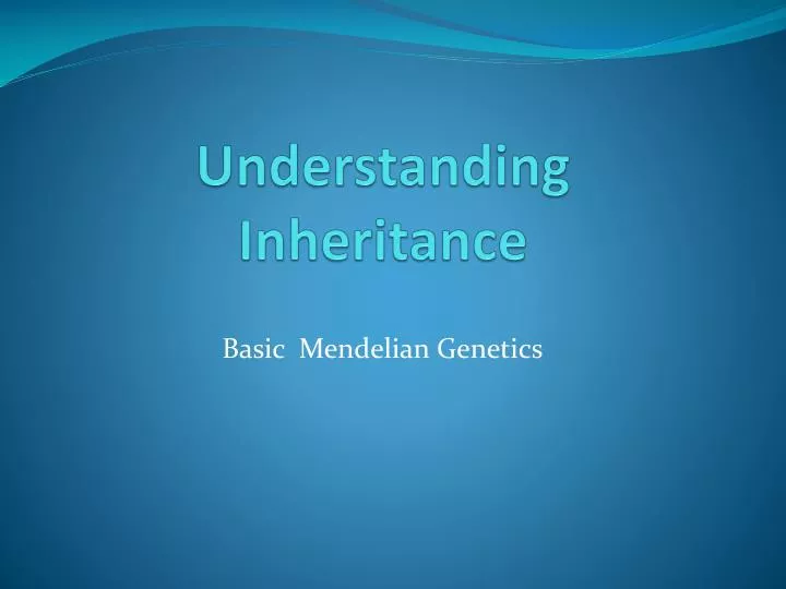 understanding inheritance