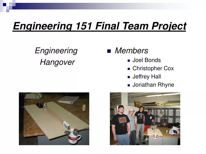engineering 151 final team project