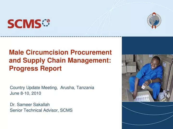 male circumcision procurement and supply chain management progress report