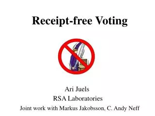 Receipt-free Voting