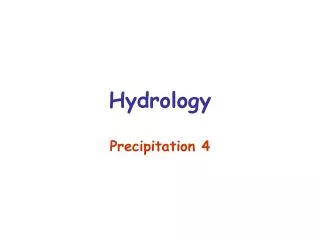 Hydrology