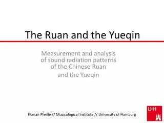 The Ruan and the Yueqin