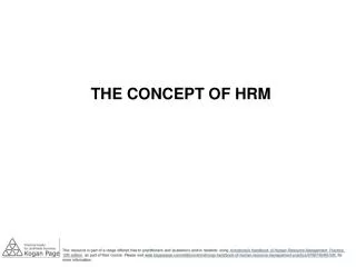 THE CONCEPT OF HRM