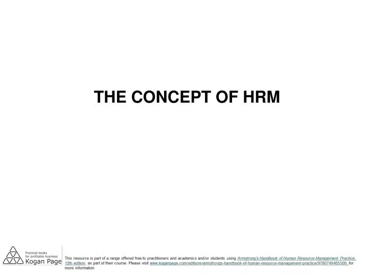 the concept of hrm