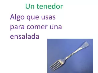 un tenedor