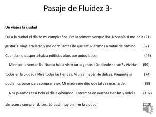 pasaje de fluidez 3