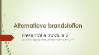 presentatie module 2
