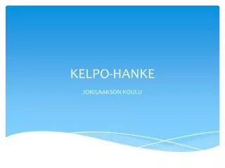 kelpo hanke