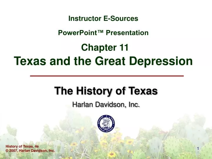 instructor e sources powerpoint presentation chapter 11 texas and the great depression