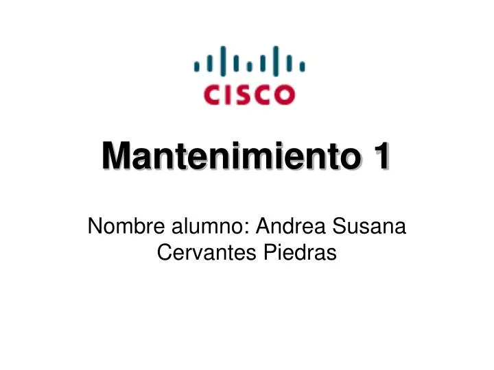 mantenimiento 1