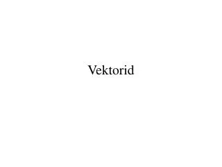 vektorid