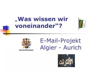 was wissen wir voneinander