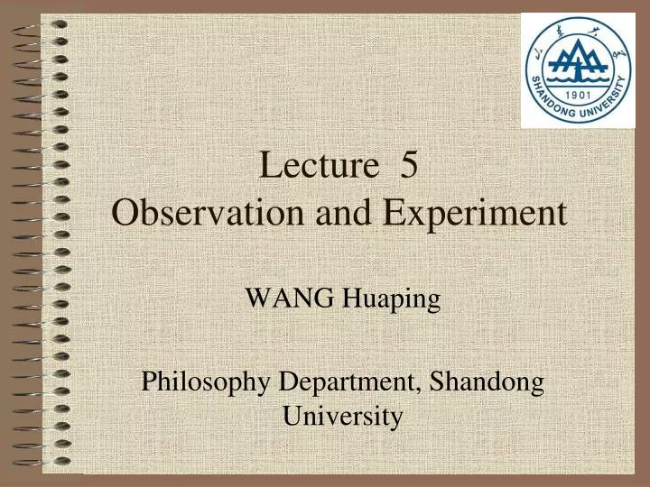 lecture 5 observation and experiment