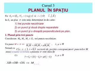 cursul 3 planul n spa iu