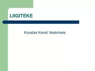 liigiteke