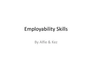 Employability Skills