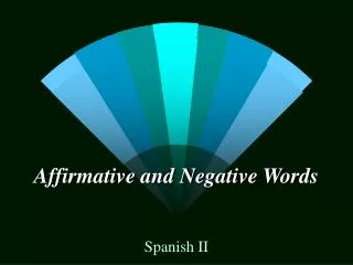 affirmative and negative words