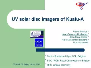 UV solar disc imagers of Kuafu-A