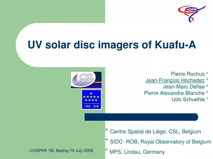 uv solar disc imagers of kuafu a