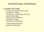 INTERNATIONAL TERRORISM - slide 1