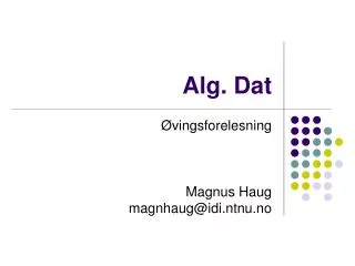 alg dat