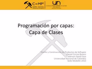 programaci n por capas capa de clases