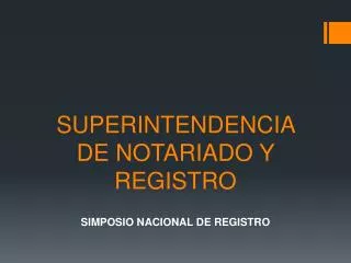 superintendencia de notariado y registro