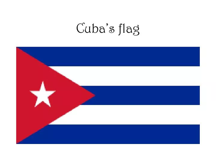 cuba s flag