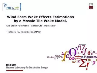 Wind Farm Wake Effects Estimations by a Mosaic Tile Wake Model.