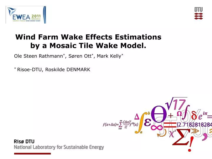 wind farm wake effects estimations by a mosaic tile wake model