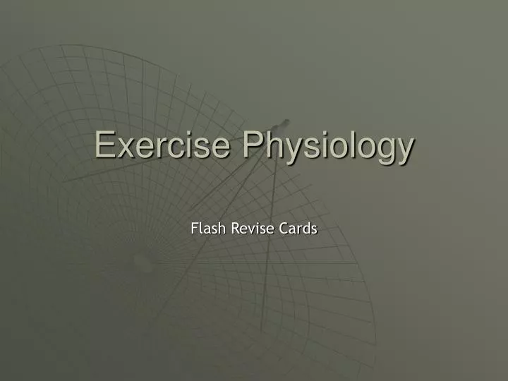 exercise physiology