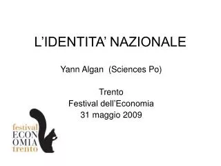 l identita nazionale