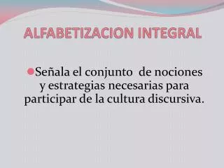 alfabetizacion integral
