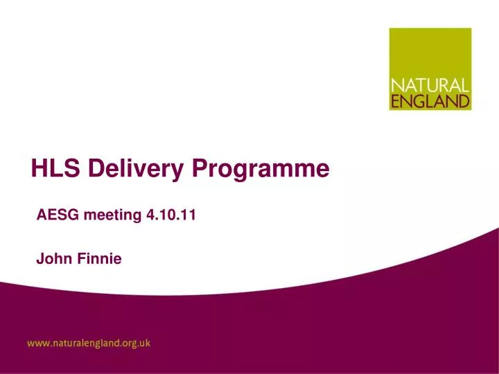 hls delivery programme