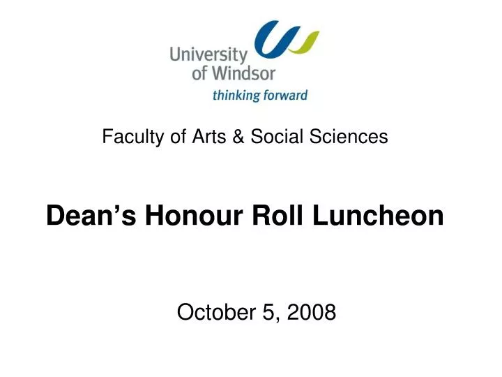 faculty of arts social sciences dean s honour roll luncheon