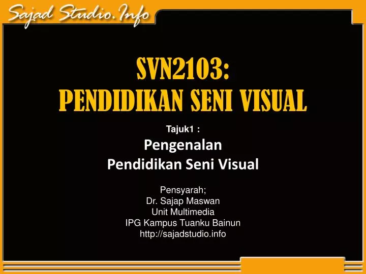 svn2103 pendidikan seni visual