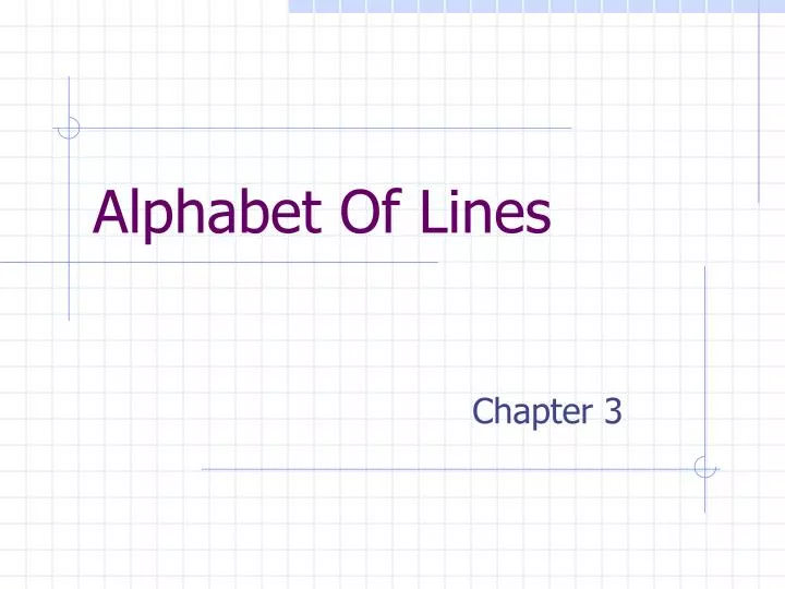 alphabet of lines