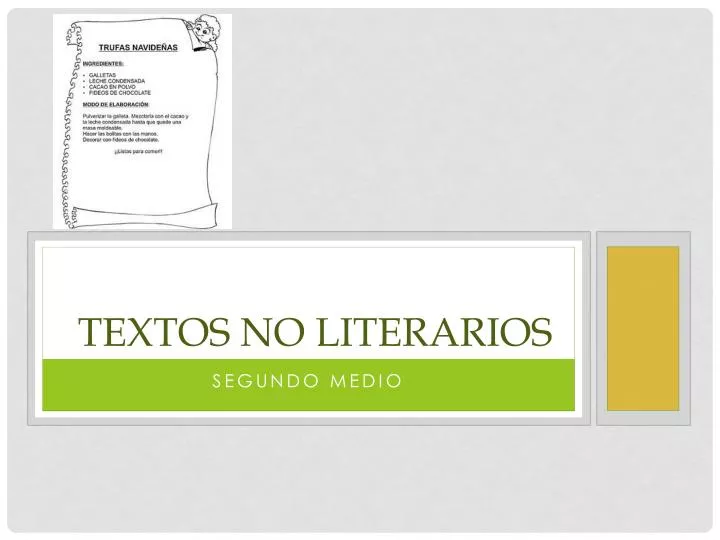 textos no literarios