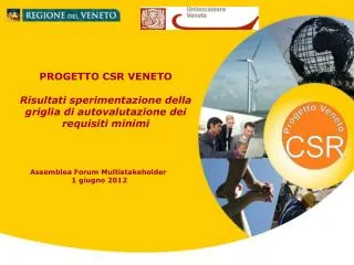 progetto csr veneto risultati sperimentazione della griglia di autovalutazione dei requisiti minimi