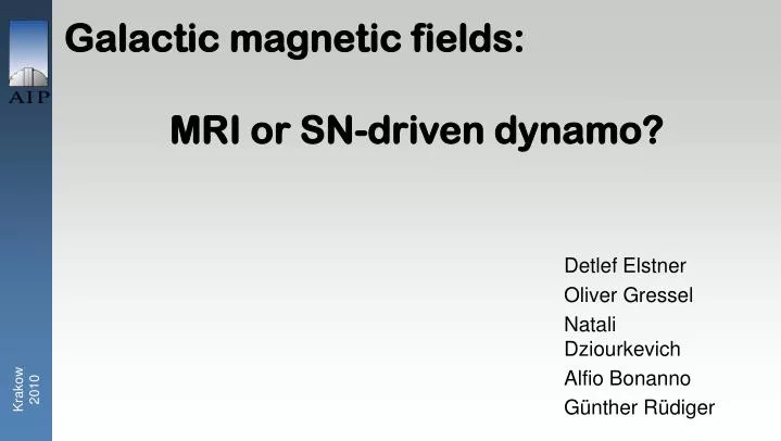 galactic magnetic fields mri or sn driven dynamo
