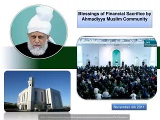 Blessings of Financial Sacrifice by Ahmadiyya Muslim Community