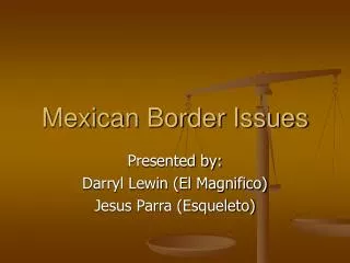 Mexican Border Issues